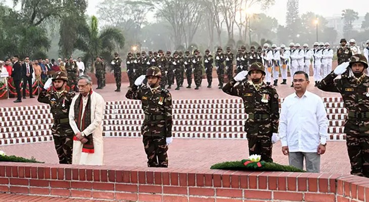 স্বাধীনতা দিবসে জাতীয় স্মৃতিসৌধে রাষ্ট্রপতি ও প্রধানমন্ত্রীর শ্রদ্ধা নিবেদন