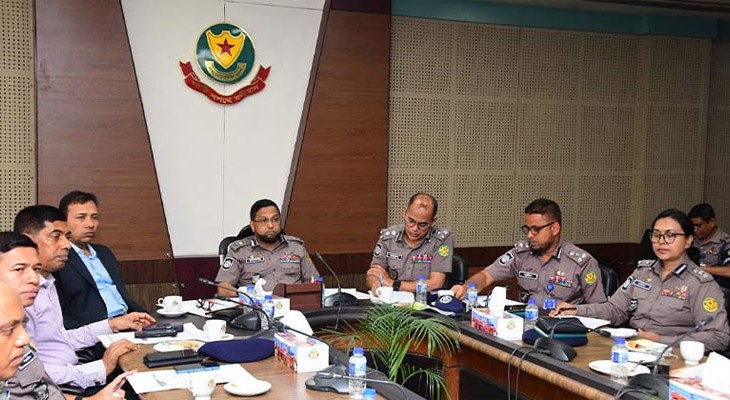 ঈদুল আজহা উপলক্ষে রাজধানীর নিরাপত্তা ও ট্রাফিক ব্যবস্থাপনায় ডিএমপির সমন্বয় সভা