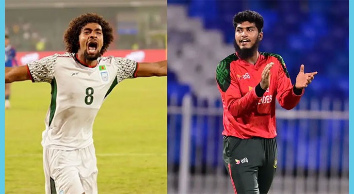 বর্ষসেরা ফুটবলার হামজা, ক্রিকেটার রিশাদ